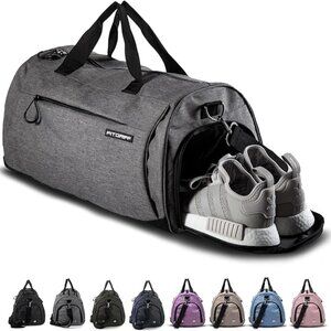 Fitgriff® Gym Bag with Shoe & Wet Compartment – Duffle for Travel & Fitness